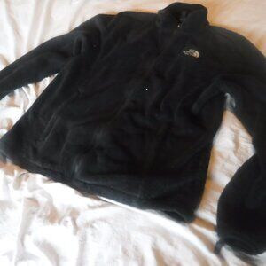 The North Face Womens Black Zipper Front Fleece Womens Size Large Pre Owned